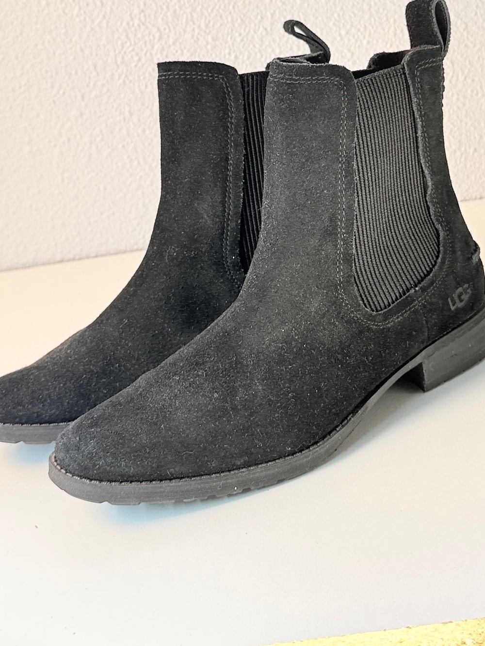 UGG Bonham III Chelsea Boots Black Waterproof Suede Womens 7.5 - Picture 10 of 14